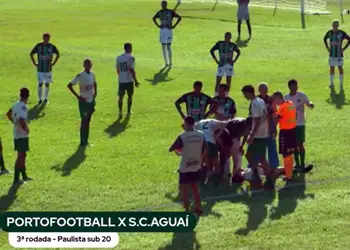 Empate sem gols marca jogo disputado entre Porto Football e Sport Clube Aguaí pelo Paulistão sub 20