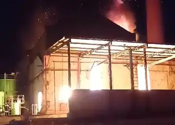 Incêndio atinge sala de geradores da Usina Santa Rita