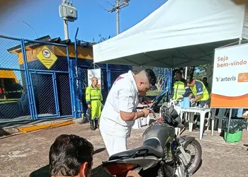 Maio Amarelo: Arteris Intervias promove ação educativa para motociclistas, com serviços gratuitos de saúde e inspeção